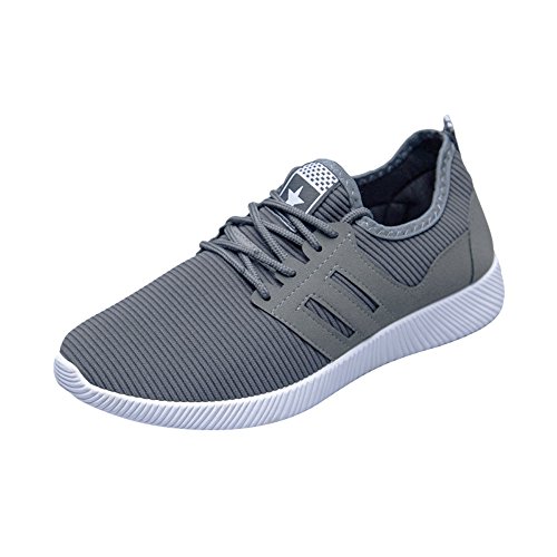 Preisvergleich Produktbild Johiberty Sneaker Herren Laufschuhe Sportschuhe Atmungsaktiv Gemütlich Licht Freizeitschuhe Schnürschuhe Low-Top Socken Schuhe Luftpolster Turnschuhe Fitness Schuhe Slip on Wanderschuhe 3 Farbe 39-47