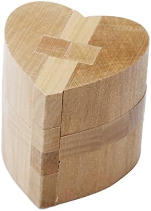 Luban Kongming Wooden Heart Lock Educational Puzzle Toy
