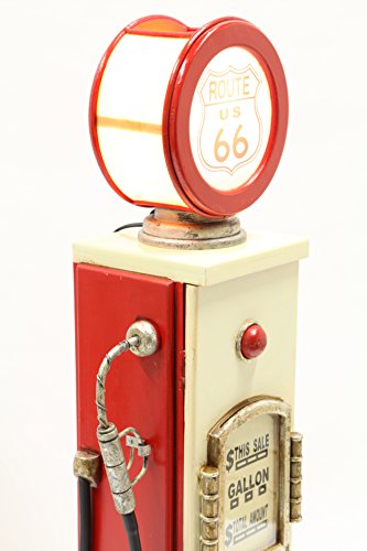 point-home CD-Schrank, Retrolook „Zapfsäule“ mit Licht - 5