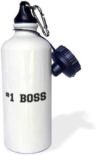 1 Boss Number One Best Greatest Boss Work And Office Gifts Fun Flattering Gifts Black Sports Water Bottle Stainless Steel Water Bottle for Women Men Kids 400ml