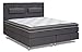 Produktbild Boxspringbett SIMILAN, Box: Bonell - Federkern, Matratze: Taschen - Federkern, Top Matress: Schaumstoff - Liegefläche: 140 x 200 cm - Farbe: Dunkelgrau