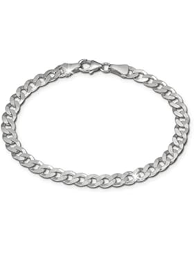 SilberDream Armband Damen Herren Panzer flach 925 Sterling Silber Armschmuck Unisex 19cm SDA2379J