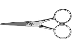 nippes Solingen Ciseaux à barbe en acier nickelé - Longueur : 11 cm - Pour homme - Fabriqué en Allemagne