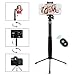 Produktbild Carantee Selfie Stick, Verstellbare Selfie Stick Stativ Bluetooth-Fernauslöser Drahtsteuerung Doppelter Zweck 360° Rotation Selfie Stick, iPhone X / 8/7/7 Plus / 6s / 6 Android Samsung Galaxy andere Smartphones(Schwarz)