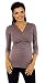 Zeta Ville - Women's Maternity Nursing T Shirt Top Tee - Sizes S-4XL - 618c (Cappuccino, UK 18/20)