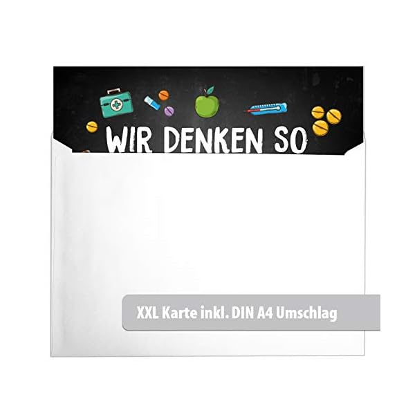 Große Grußkarte XXL (A4) Gute Besserung/Wir