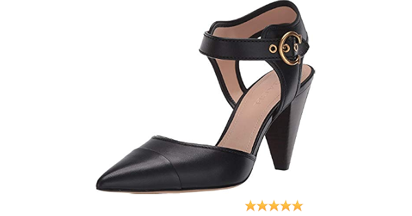 Coach Wren Pump Black/Black Leather 7 