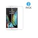 Produktbild LG K10 2016 Panzerglas Schutzfolie, [2 Stück] Hi-Luck 0.33mm Premium Ultra-Klar Glasfolie Displayschutzfolie Schutzglas für LG K10 2016 (9H, Anti-Kratzer, Blasen-frei)