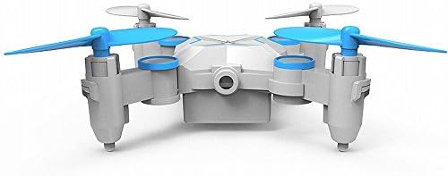 HIF Anti - Wrestling Mini - Aircraft Four - Axis Remote Control Aircraft Products Uav Mobile Phone Aerial Folding Model Aircraft,Blue,25cm