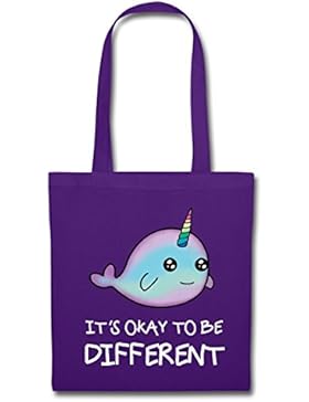 Einhorn Narwal Ok To Be Different Stoffbeutel von Spreadshirt®