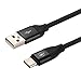 Produktbild Ladekabel mit USB Typ / Type C-Stecker von Liamoo® - Datenkabel / 0,2 m / für Samsung Galaxy Note 8 / S8 / S8 Plus / MacBook / Huawei P10 / Mate 10, 9 / HTC 10 / LG G5 / OnePlus / Android in schwarz