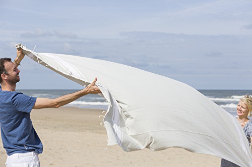 Extra große Stranddecke (180 x 240 cm) – Hamamtuch XXL – Soft Grau - 2