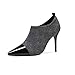Produktbild ChixiaO Einzelne Schuhe Weibliche Stilett Spitze 2018 Herbst Schwarze High Heel Schuhe Deep Mouth Sexy Leder Damenschuhe (Farbe : Gray, größe : 38)