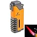 Produktbild PIPITA Windproof Lighter Gas Lighter Cigarette Lighter Torch Lighter Jet Red Four Flame Refillable Inflatable Cigar Lighter D0233