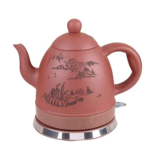 YSkettle lectrique Bouilloire Pourpre Sable Peinture Chinoise Paysage Automatique Mise Hors Tension Rapide bullition Bouillonne Eau Rapide Th Caf Soupe D'avoine 1L