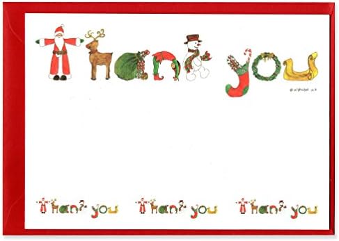 Santa Christmas Thank You Notes - Pack of 10