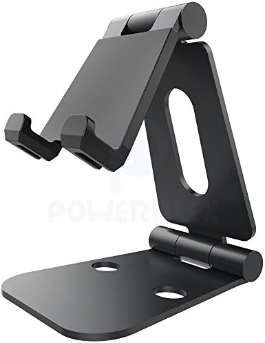 POWERILLEX Foldable Aluminum Stand Multi-Angle Stand for Nintendo Switch, iPhone 7 6/6s Plus, iPad universal for all cellphones, smartphones, tablets