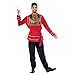 Produktbild Russischer Prinz Folklore Kostüm Herren für Russen Disco Mottoparty und Karneval rot schwarz - XL