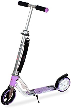 ZHXUANXUAN Children's Scooter Two Rounds Of Double-shock Scooters Two Rounds Of Adult Scooter Folding Scooters,Purple-OneSize