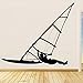 Price comparison product image Cmdyz  Windsurf Wall Sticker Vinyl Art Home Decor Removable Sport Mural Wall Living Room Modern Hollow Out Size 67 * 59 cm