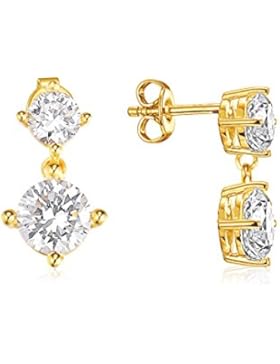 Esprit Damen-Ohrhänger 925 Silber Zirkonia weiß Brillantschliff