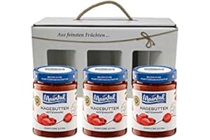 MAINTAL KONFITÜREN GMBH Maintal Geschenk/Geschenkset/Geschenkbox Hagebutten-Konfitüre extra, 3 x 340 g