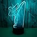 Produktbild Dekorative Tischlampe 3D Led Lampe Kreative Vision Gradienten Karate Tischlampe Usb Taekwondo Modellierung Nachtlichter Für Geschenke Kinder Schlafzimmer Beleuchtung Fernbedienung