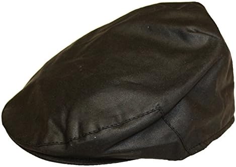 Henry Thomas Adult Unisex Classic Waxed Country Style British Made Flat Cap Brown-Lrg-58cm