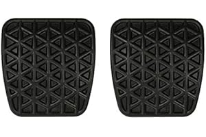 D.I.K ONLINESHOP Pedalbelag Bremspedal Kupplungspedal 90468789 Schwarz (2 Stück) DIK100