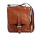 Produktbild FEYNSINN Umhängetasche Leder JACKSON Messenger Bag Herren 11 Zoll Laptop Schultertasche echte Ledertasche Herrentasche braun