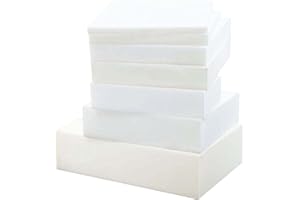 GGoty - Cuscino di ricambio in schiuma ad alta densità per divano tagliato a qualsiasi dimensione, imbottitura per seduta (120 x 50 cm, 10 cm)