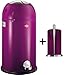 Produktbild Wesco Kickmaster SOFT 33-Liter Abfallsammler & Küchenrollenhalter im Set, Farbe: brombeer