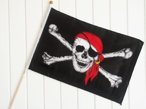Stockflagge Piratenflagge Piraten Pirates