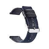 Happy Event Luxus Canvas Leder Uhrenarmband Handschlaufe für Apple Watch Serie 4 40MM (C)