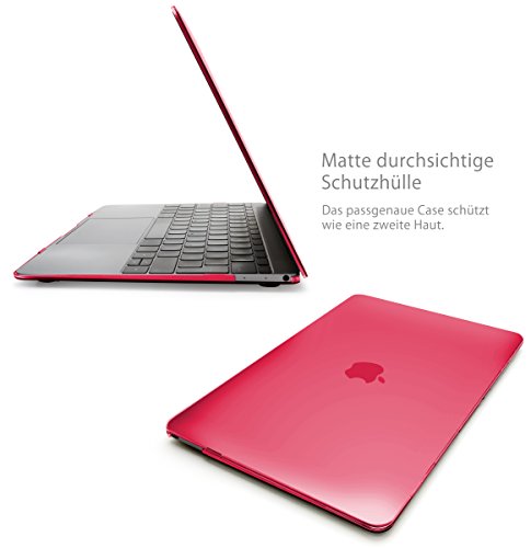 MyGadget MacBook 12 Zoll Retina *Matt* Case Hülle – Apple Model ab 2015 (A1534) durchsichtige Plastik Tasche Mac Schutzhülle Hartschale Cover in Rosa - 4