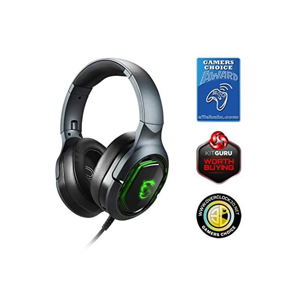 MSI Immerse GH50 - Auriculares USB, Sonido Virtual 7.1, RGB Mystic Light - Image 5