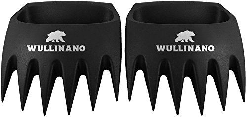 Premium Pulled Pork Gabeln Wullinano + GRATIS Pulled Pork Rezepte (E-Book) – Hochwertige Bären Fleischgabeln perfekt für Pulled Pork – optimaler Küchenhelfer zum Zerstückeln von Fleisch - 3
