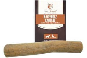 Wildfang® Kaffeeholz für Hunde – natürliches, unzerstörbares Kauspielzeug aus Kauholz für Aggressive Kauer & Welpen im Zahnwechsel, Zahnpflege Spielzeug Hund, Größe L (25–45 kg)