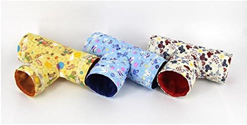 WINNERUS Holland Pig Spring Robin Hopper Tunnel Chinchilla Hamster Three Channel (color3)