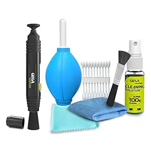 Gizga Essentials Professional Lens Pen Cleaning Pro System + 6-in-1 Cleaning Kit Combo for Cameras and Sensitive Electronics