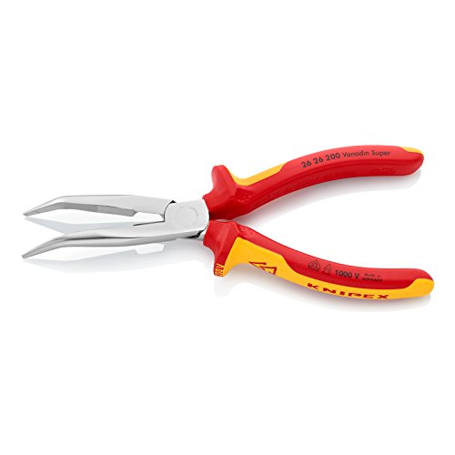 Knipex 26 26 200 – Flachrundzange mit Schneide, VDE-geprüft - 2