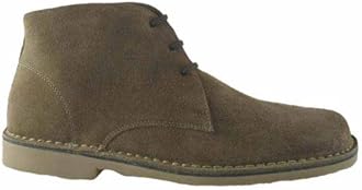 RoamersLeonard Mens Square Toe Suede Leather Desert Boots Sand