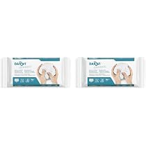 Pasta Para Modelar Darwi - 1 Kg De Color Blanco, Secado Al Aire (pack De 2)