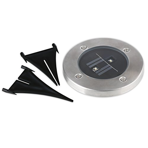 EASYmaxx Solar-Bodenleuchten Edelstahl 8er-Set - 2