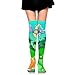 Produktbild Sangeigt Kniestrümpfe, Women High Stockings Compression Leg Warmer Funny Dinosaurs in The Forest Boot Stocking Extra Long Sport Tube Socks