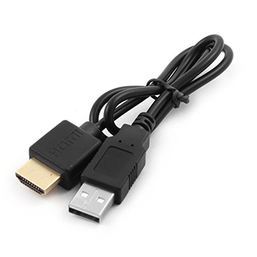 sourcingmap® HDTV LCD USB 2,0 Stecker auf HDMI 19 Pin Stecker Audio Video Verlängerung Kabel