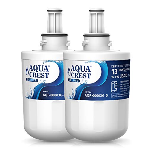 AQUACREST DA29-00003G NSF 401,53&42 Filtre à Eau pour Réfrigérateur, Compatible avec Samsung Aqua Pure Plus DA29-00003G DA29-00003B DA29-00003A DA97-06317A HAFCU1/XAA HAFIN2/EXP (2)
