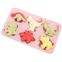 Cozihom bos en dieren siliconen mallen, gummy mal, chocolade snoep mal met 2 druppelaars, voedsel siliconen, 4 stuks