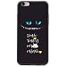 Produktbild Hozor Apple iPhone 6 Plus / 6S Plus (5,5 zoll) Hülle - Schwarz Soft TPU Silikon Weich Schale Backcover Case Etui Handyhülle Painted Muster Schutzhülle Skin [Don't touch my phone]