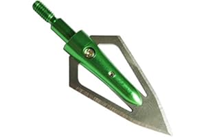 WEREWOLVES 100 Pointes de têtes de flèche de tir à l'arc de Broadheads de Grains pour la Chasse 6 Pack avec la boîte de Broadheads